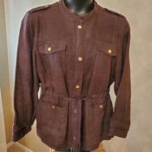 Brown Linen Jacket